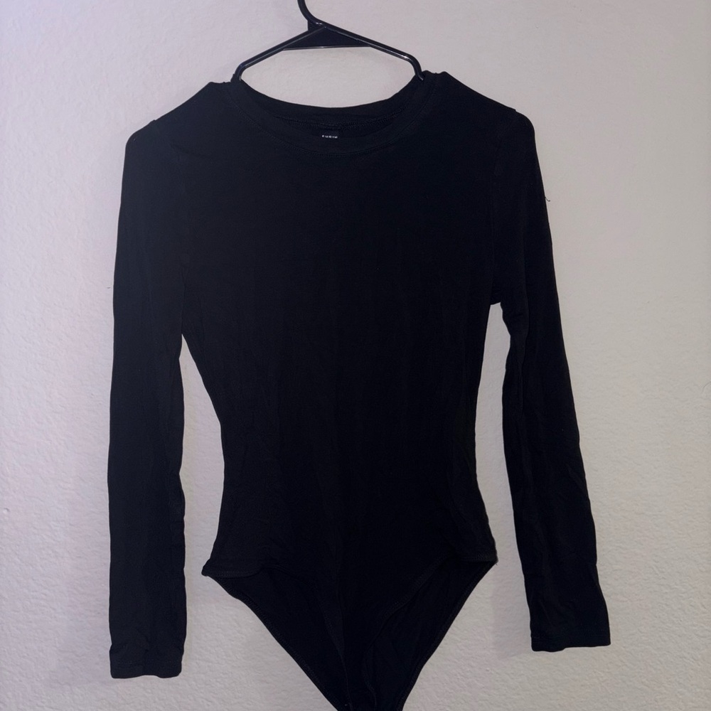 Black Long Sleeve Bodysuit